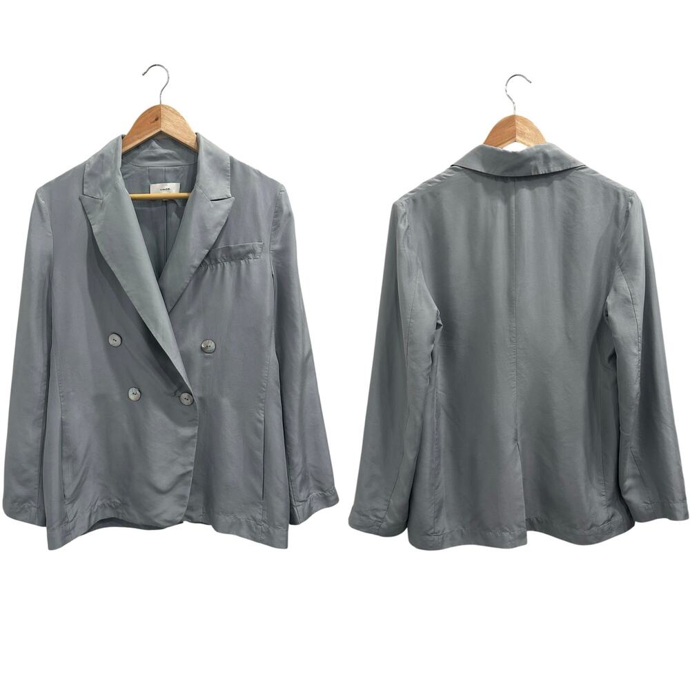 Vince Gray blue silk  Blazer